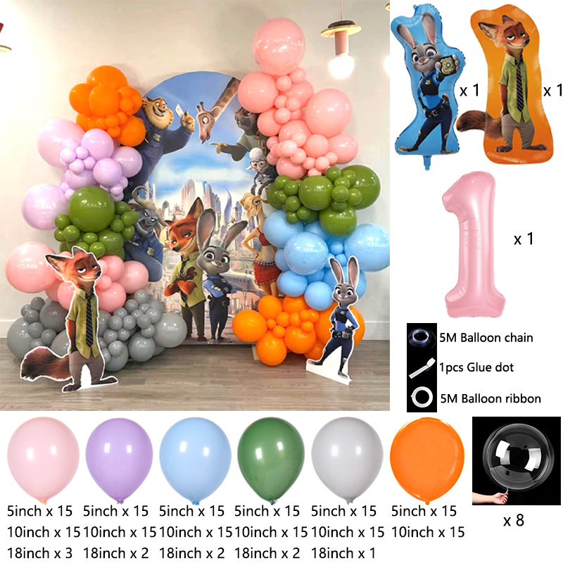 Zootopia Party Games - Zootopia Theme Balloon Chain Set Judy