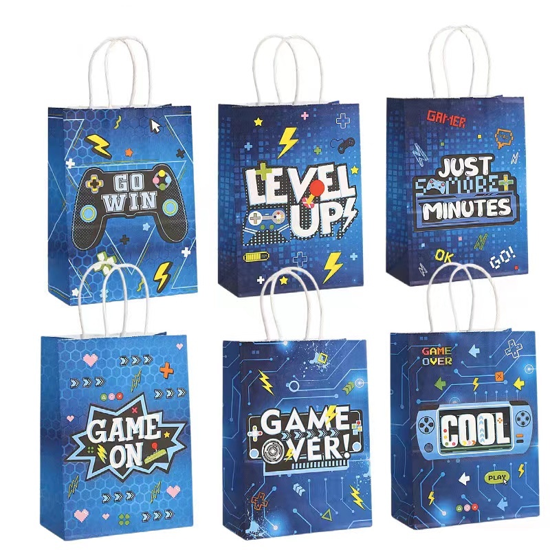Party Games Easter For Kids - 6/24Pcs Video Game on Theme Paper