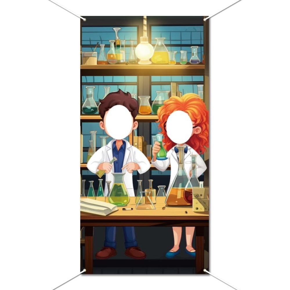 Party Games Lab - Science Party Backdrop Mad Scientist Party