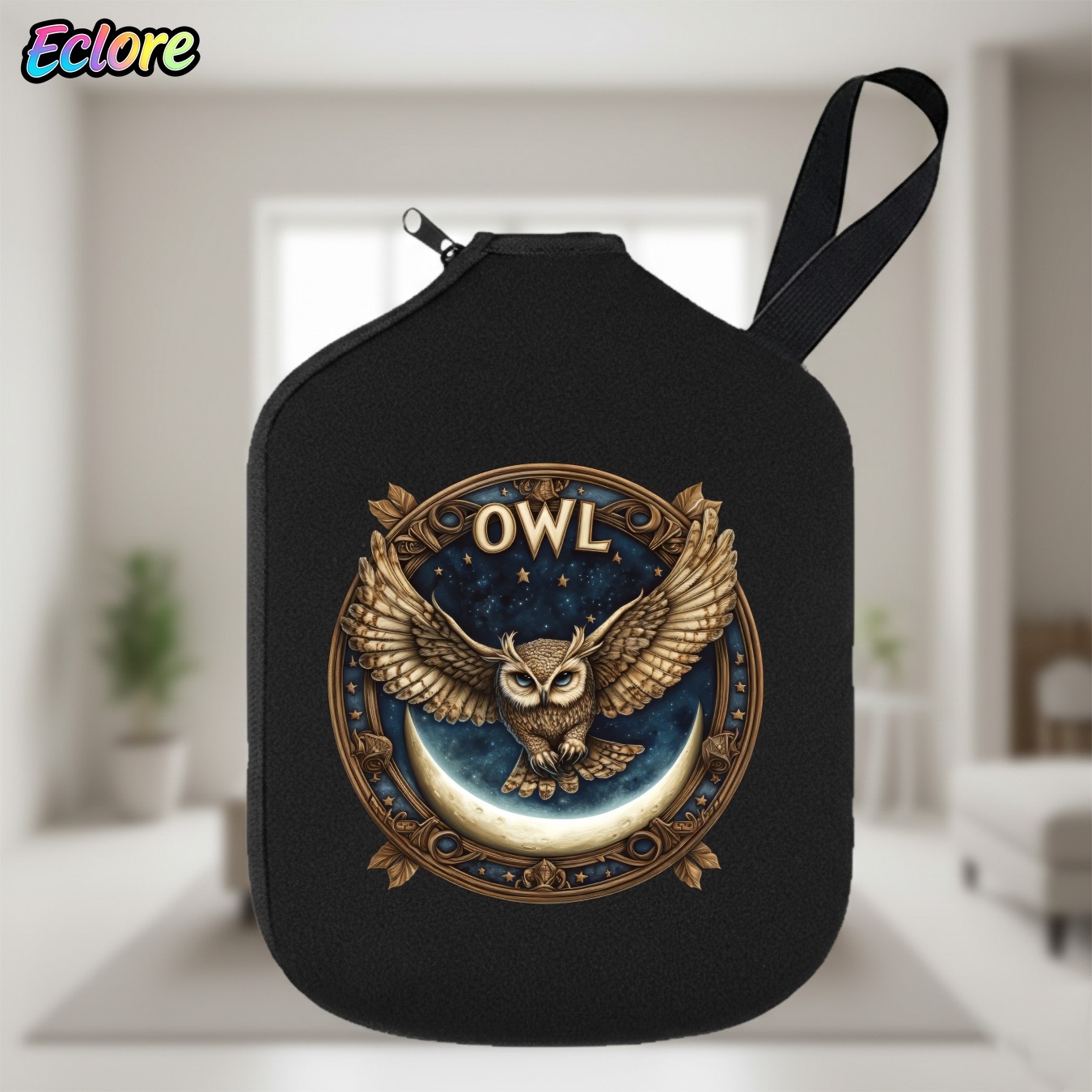 Party Games Multiplayer - Vintage Owl Magic Starry Night Pickleball