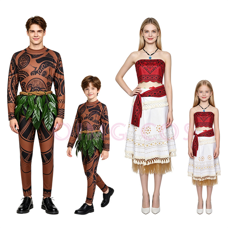 Party Games Carnival - Moanaa Maui‌i Cosplay Costume Carnival Uniform