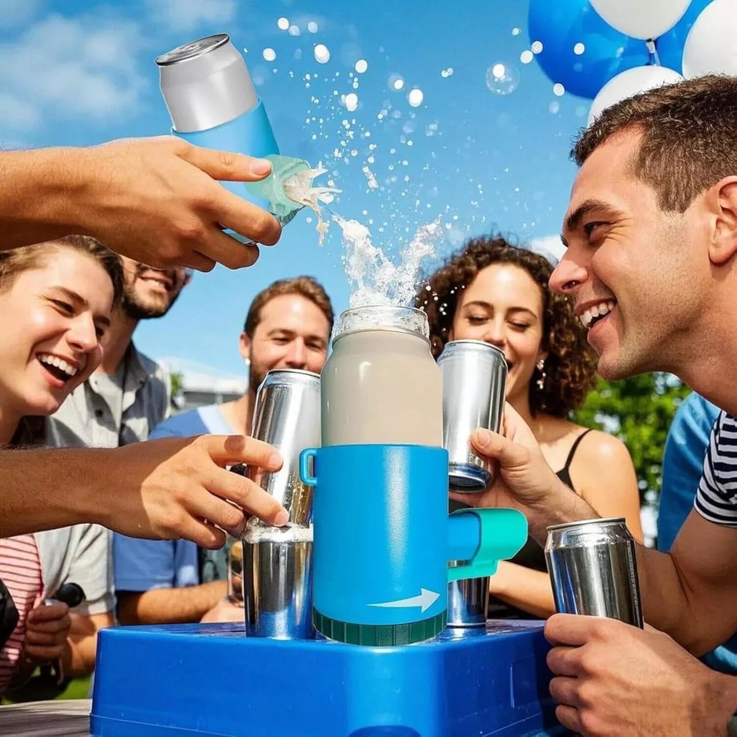Party Games Game Pass - Shotgun Roulette,Randomized Beer Shotgun,Twist-and-Pass Party Game,Drinking