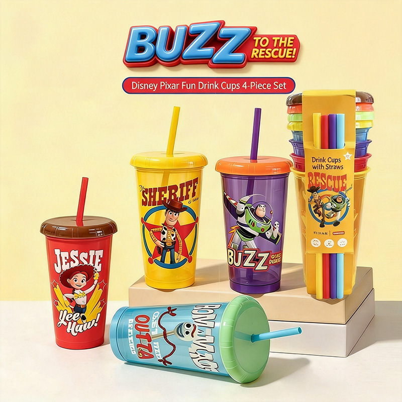 Zootopia Party Games - Toy Story 4 Pack Plastic Straw