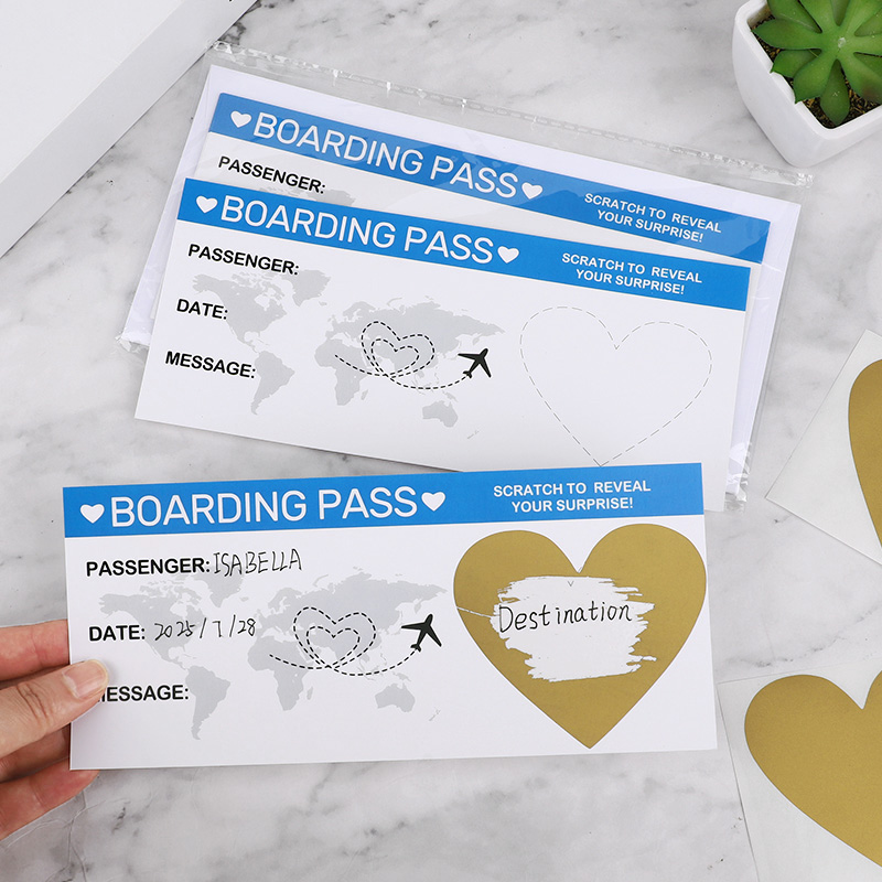 Party Games Game Pass - 5Sheets Boarding Pass Scratch Off Game
