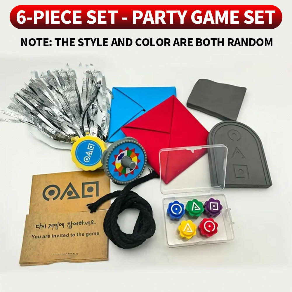Party Games Multiplayer - 6-piece set - nostalgic traditional game