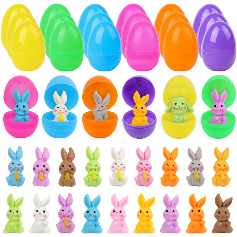 24Pcs Easter Egg With Rabbit F - Party Games Easter For Kids recension och pris