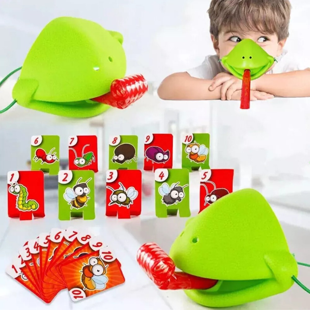 Funny Frog Tongue Game Parent- - Party Games Multiplayer recension och pris