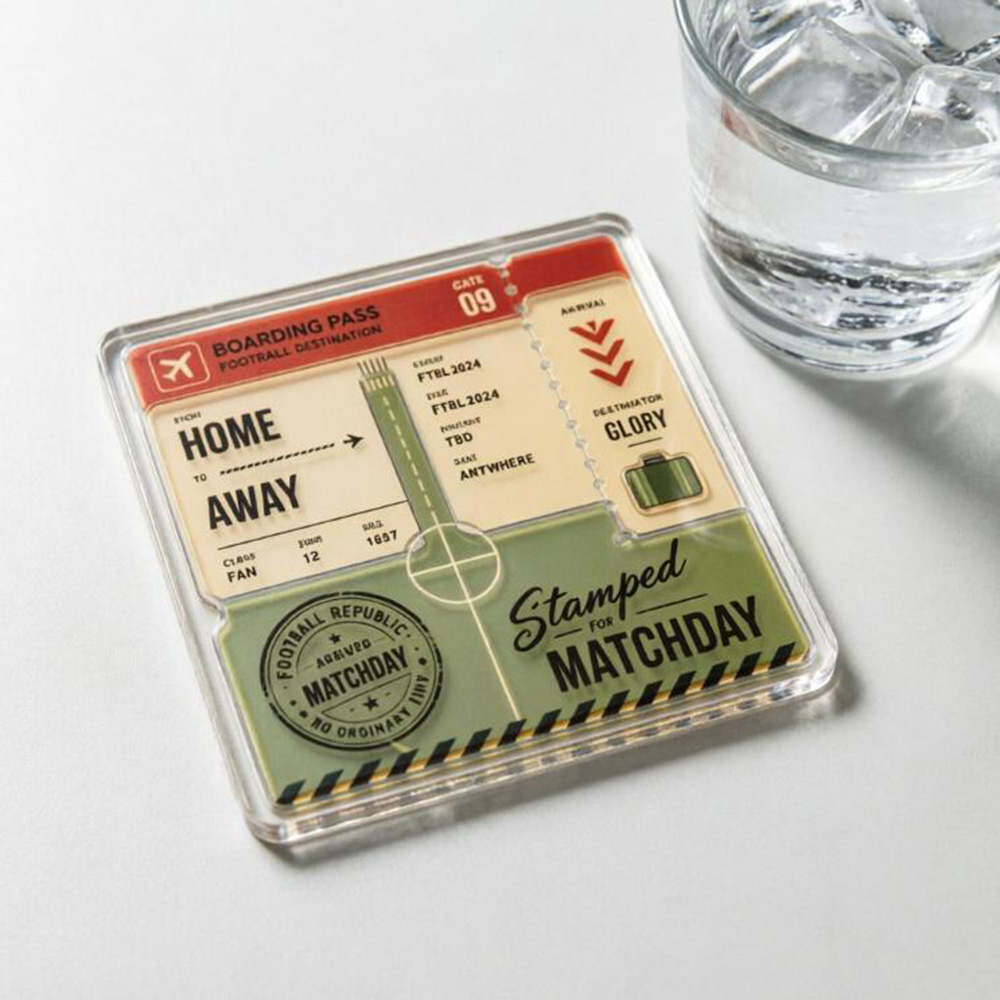 Home Away Boarding Pass Acryli - Party Games Game Pass recension och pris