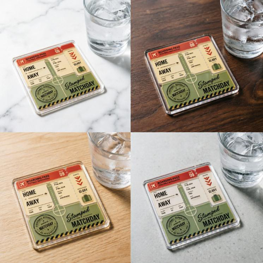 Home Away Boarding Pass Acryli - Party Games Game Pass recension och pris