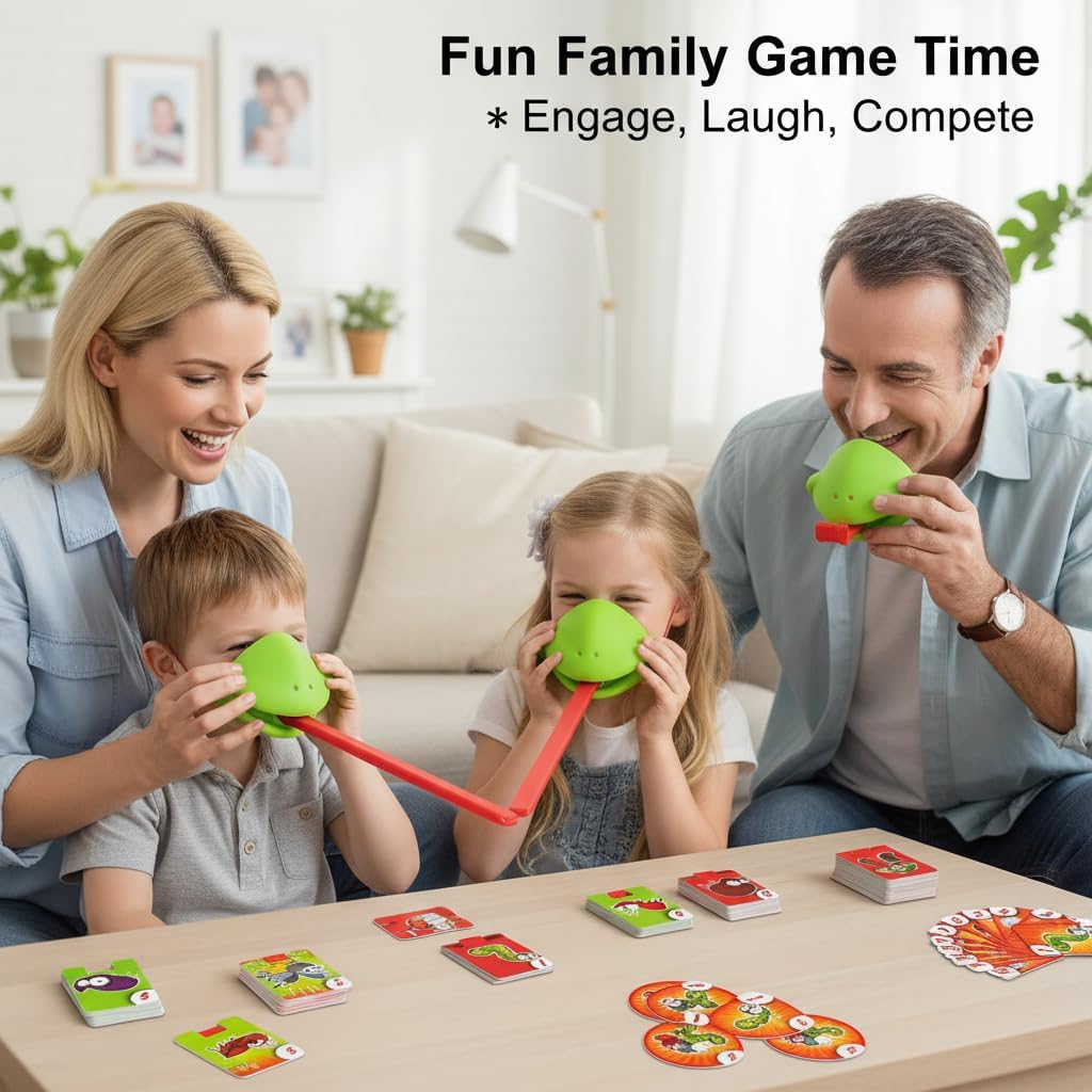 6 Set Chameleon Tongue Shootin - Party Games Easter For Kids recension och pris