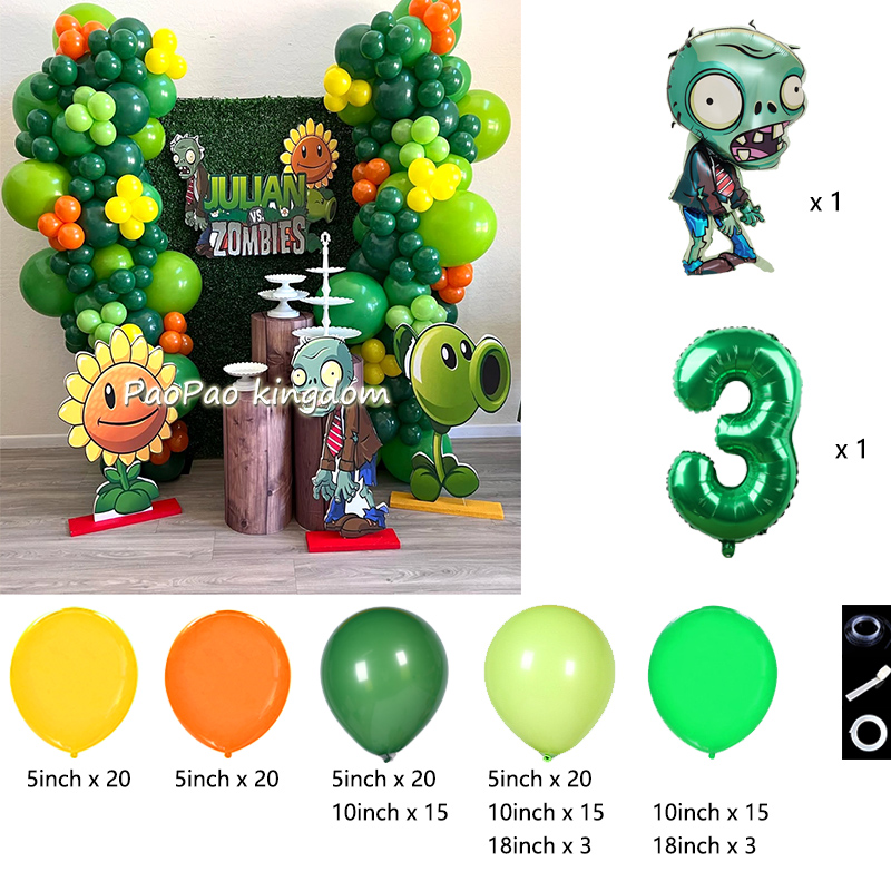 Plants Vs. Z-Zombies Balloons  - Party Games Easter For Kids recension och pris