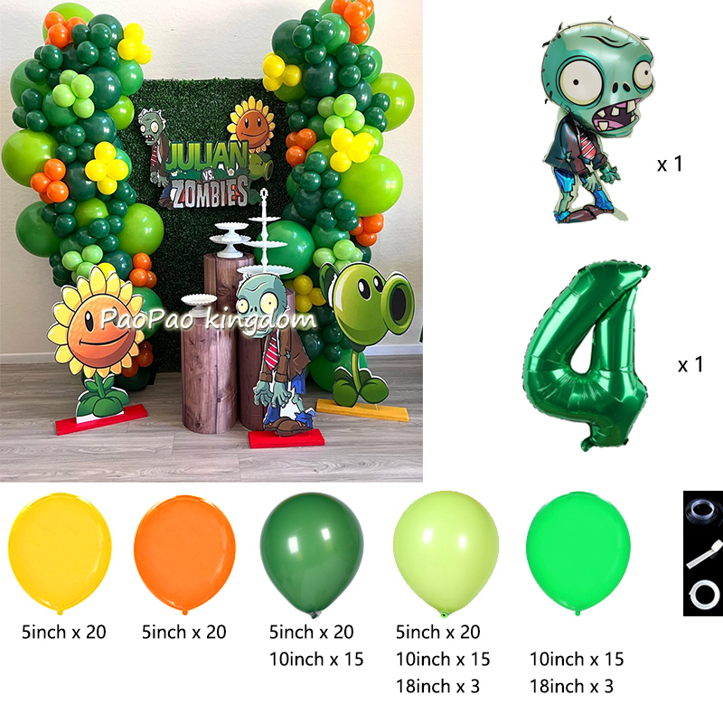 Plants Vs. Z-Zombies Balloons  - Party Games Easter For Kids recension och pris