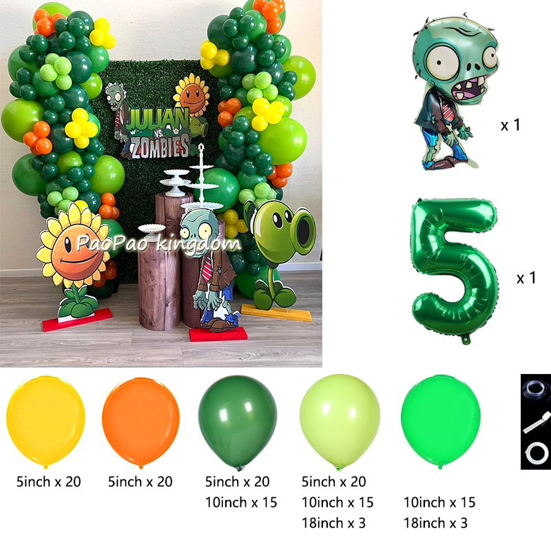 Plants Vs. Z-Zombies Balloons  - Party Games Easter For Kids recension och pris