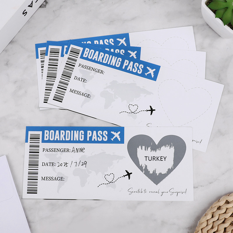 1Set Boarding Pass Scratch Off - Party Games Game Pass recension och pris