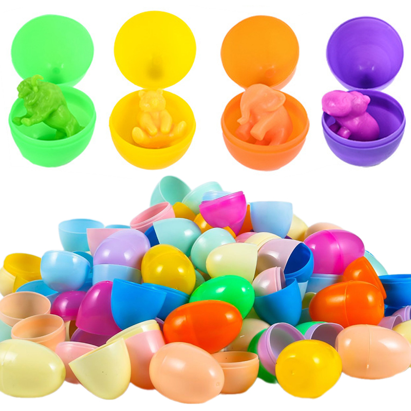 12/24Pcs Empty Easter Eggs Pla - Party Games Easter For Kids recension och pris