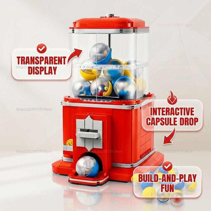 1343 PCS Vending Machine Build - Party Games Easter For Kids recension och pris