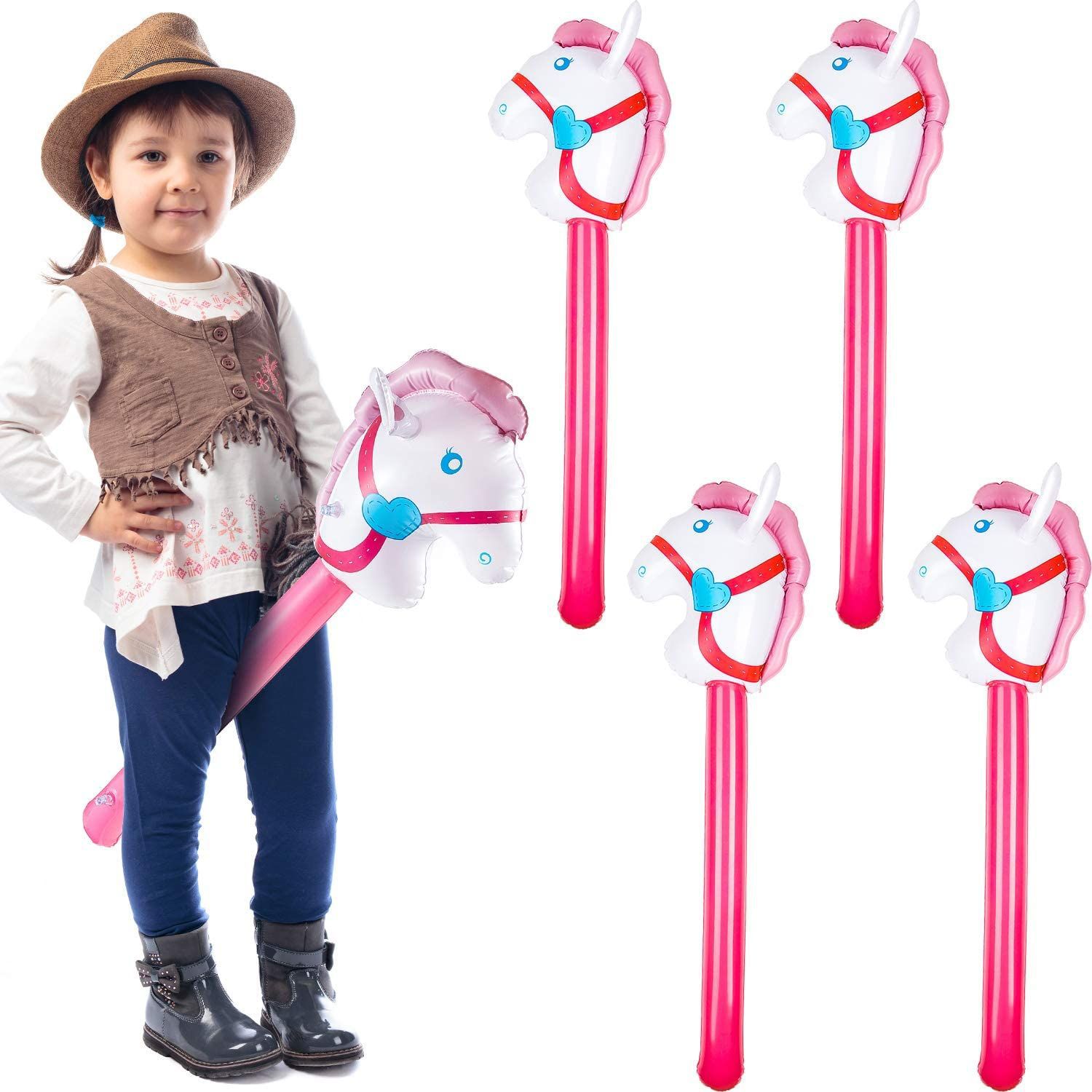 Inflatable Horsehead Stick Uni - Party Games Easter For Kids recension och pris