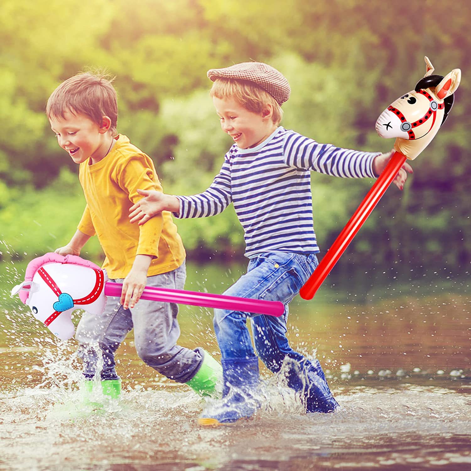 Inflatable Horsehead Stick Uni - Party Games Easter For Kids recension och pris