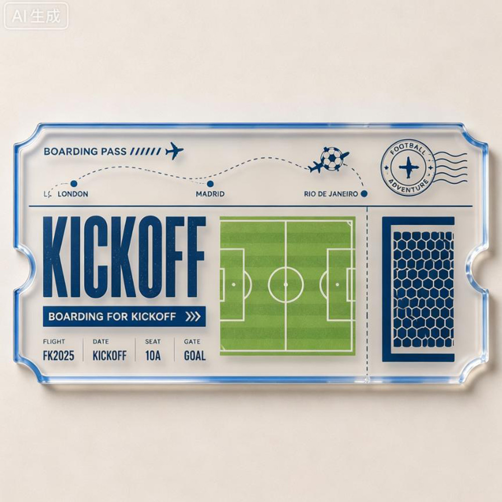 Soccer Travel Ticket Acrylic C - Party Games Game Pass recension och pris