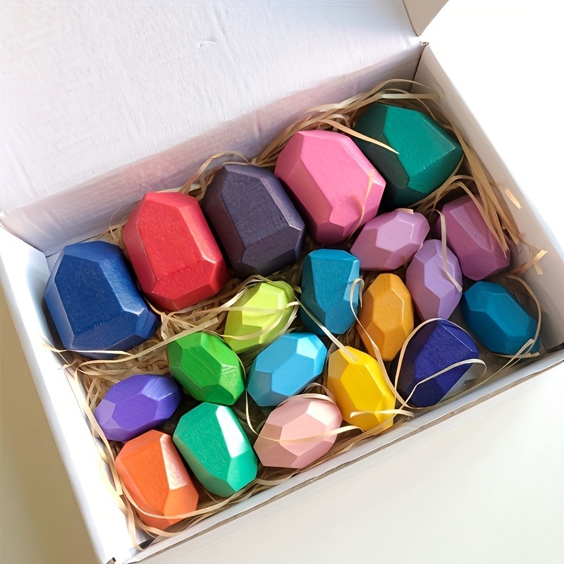 20pcs Wooden Stacked Balance S - Party Games Easter For Kids recension och pris