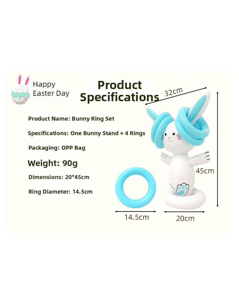 Easter Inflatable Bunny Ring T - Party Games Easter For Kids recension och pris