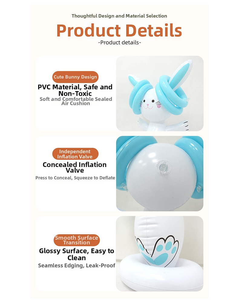 Easter Inflatable Bunny Ring T - Party Games Easter For Kids recension och pris