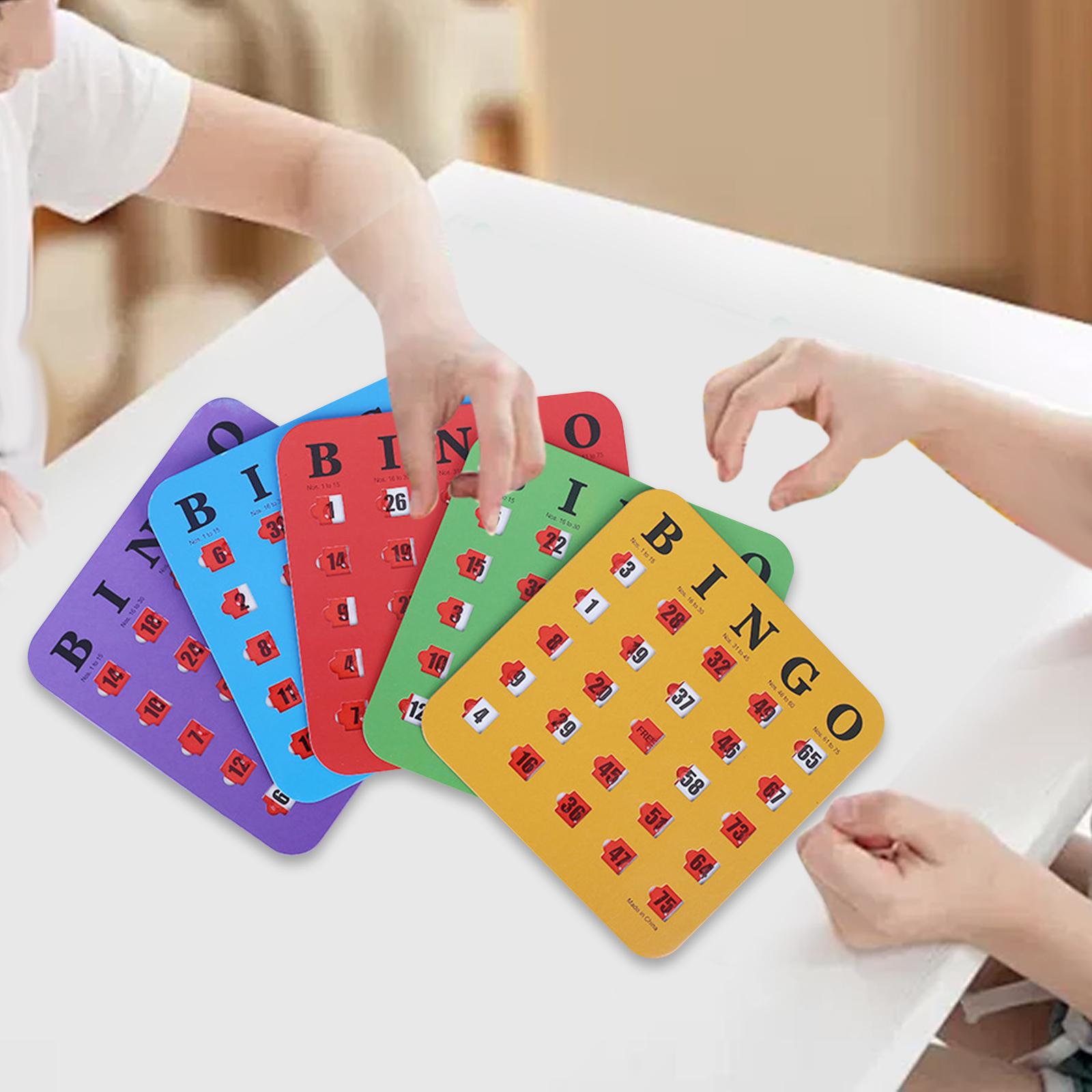 5 Pieces Large Print Bingo Car - Party Games For Adults Large Group recension och pris