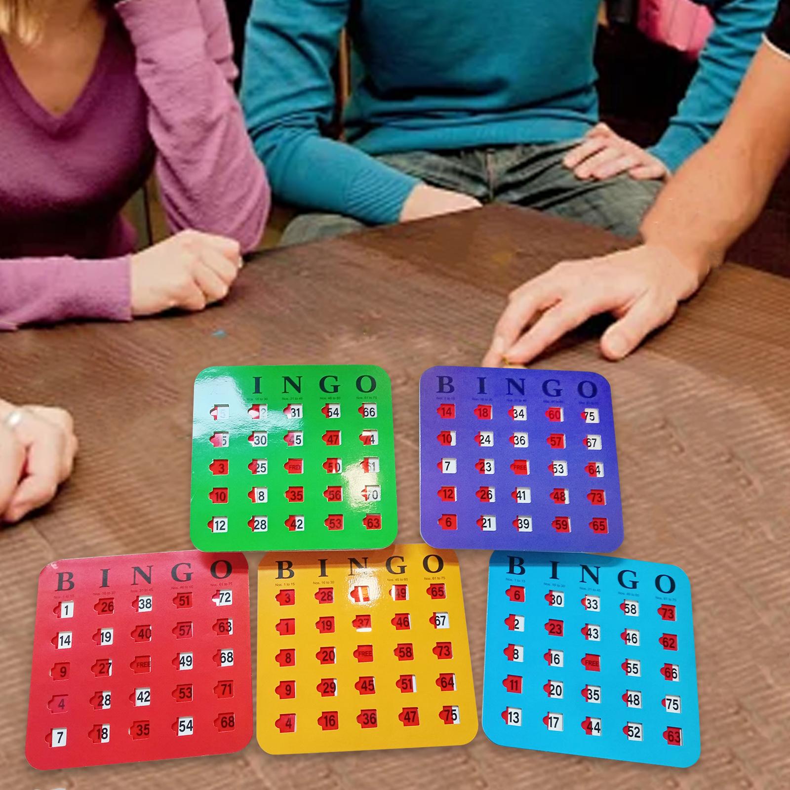 5 Pieces Large Print Bingo Car - Party Games For Adults Large Group recension och pris