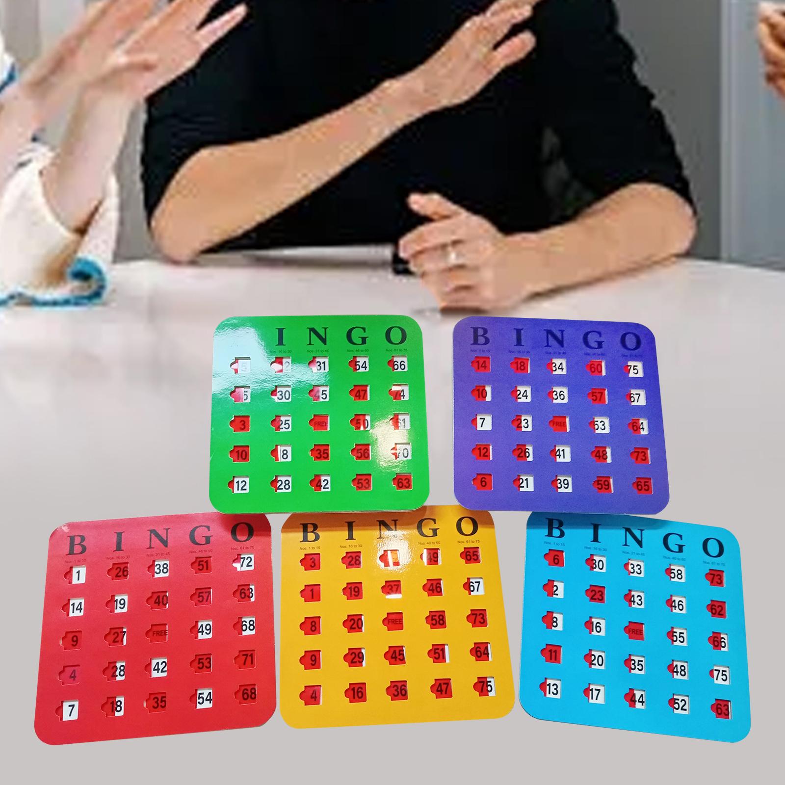 5 Pieces Large Print Bingo Car - Party Games For Adults Large Group recension och pris